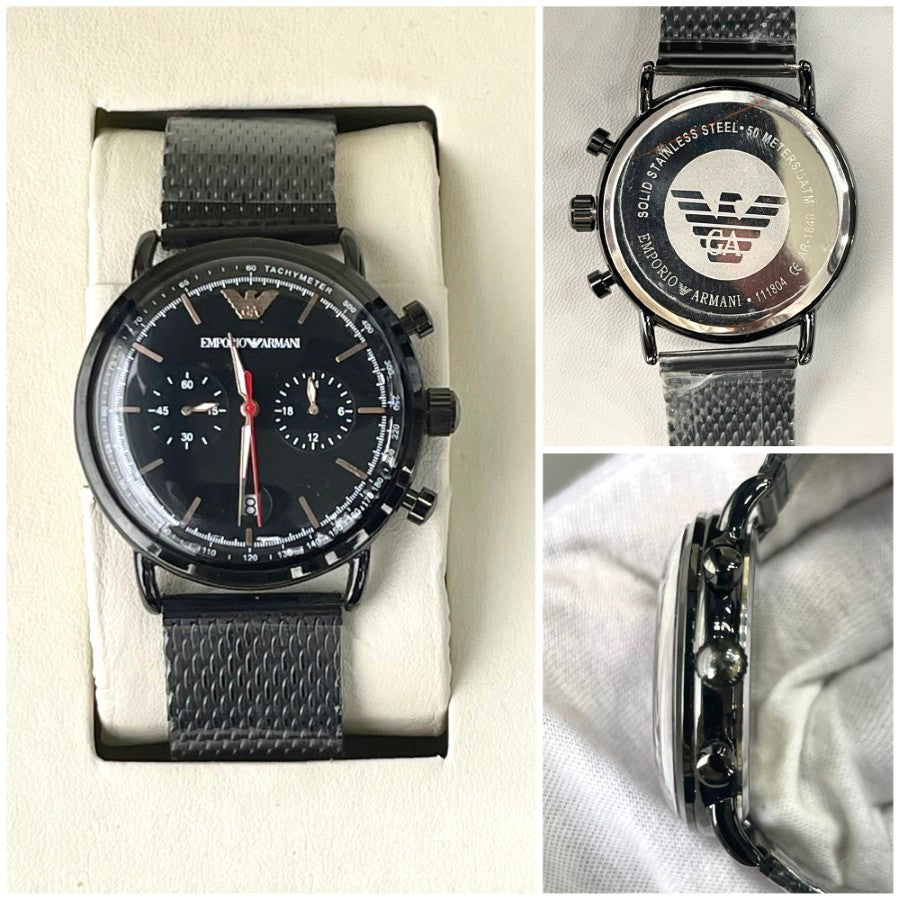 EMP ARMNI STAINLESS STEEL METAL STRAP WATCH