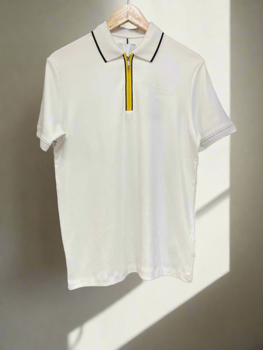 BSS PORCHE EDT ZIP POLO T-SHIRT