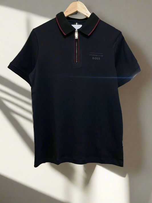 BSS PORCHE EDT ZIP POLO T-SHIRT