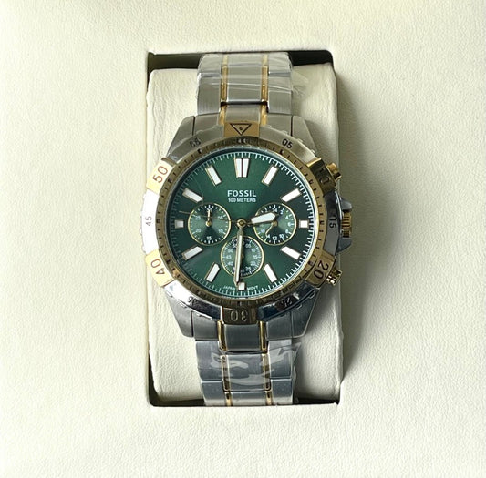 FOSSIL GREEN DIAL METAL STRAP OG WATCH
