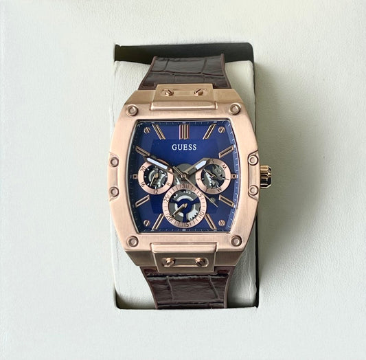 GUESS LEATHER STRAP OG WATCH