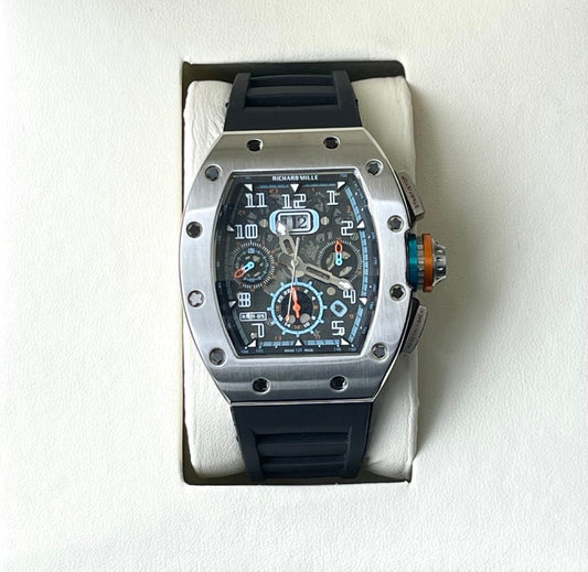 RICHRD MILLE PREMIUM AUTO SILICON STRAP WATCH