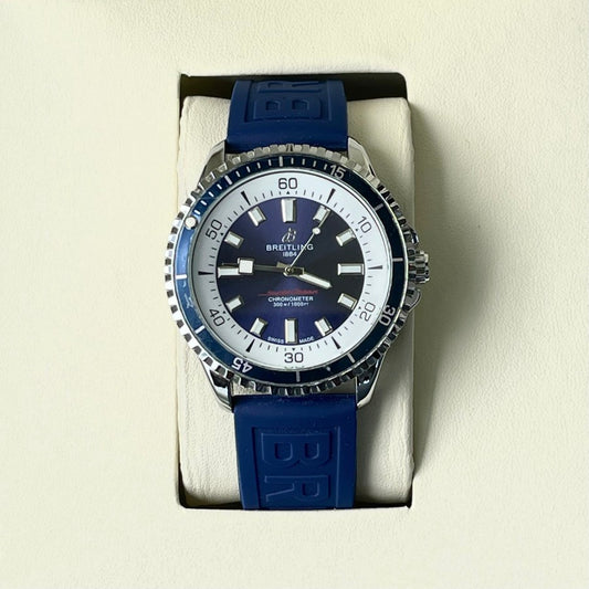 BRIETLING SILICON STRAP WATCH