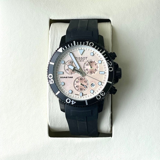 TISOT CHRONO SILICON STRAP WATCH