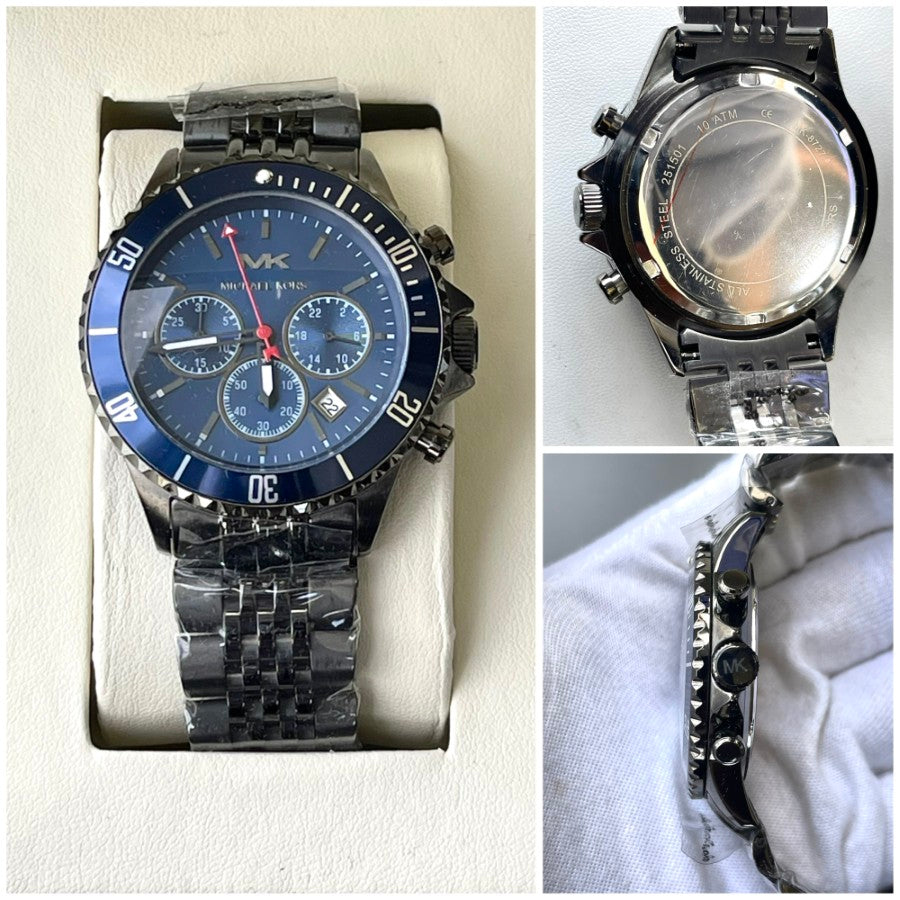 M-K BLUE DIAL METAL STRAP OG  WATCH