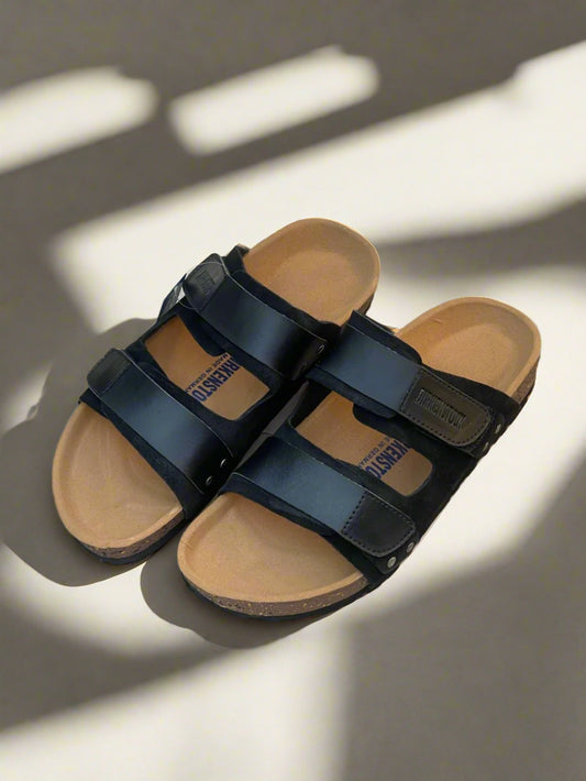 BRKN NEW LEATHER SLIPPER