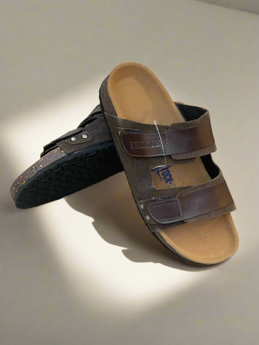 BRKN NEW LEATHER SLIPPER