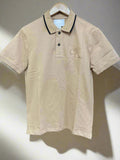 C-K BEIGE POLO T-SHIRT WITH C-K LOGO