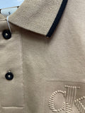 C-K BEIGE POLO T-SHIRT WITH C-K LOGO
