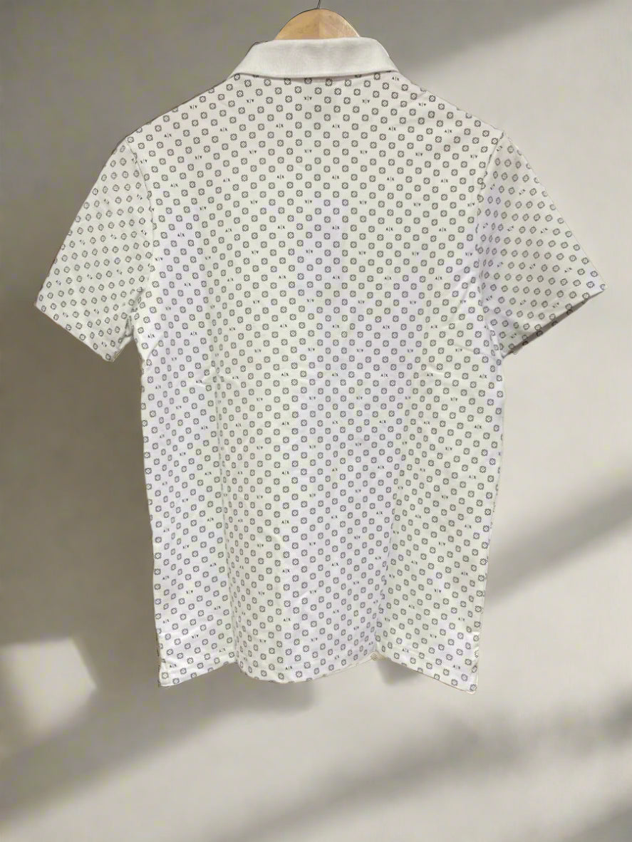 A-X PRINTED POLO T-SHIRT