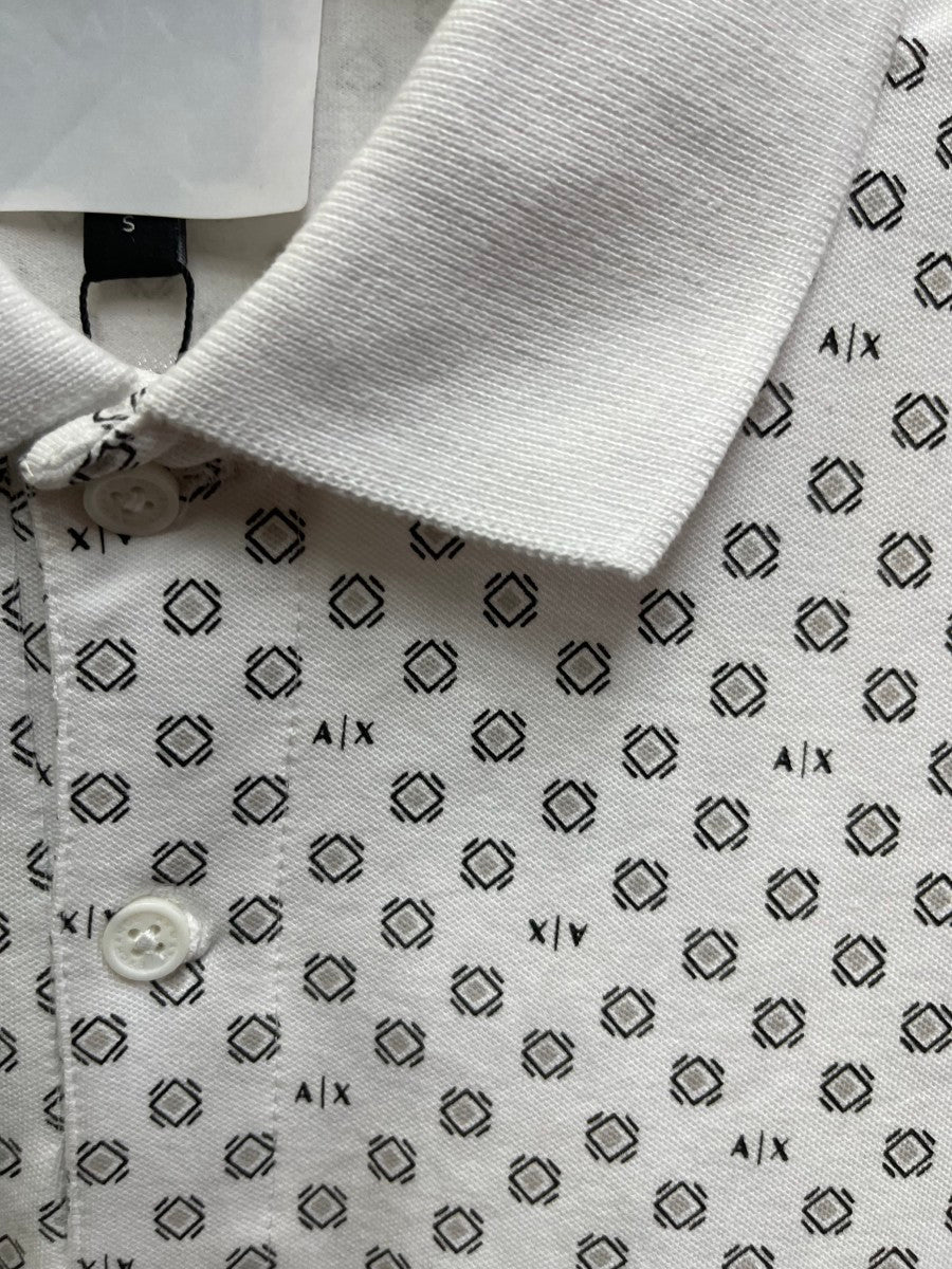A-X PRINTED POLO T-SHIRT