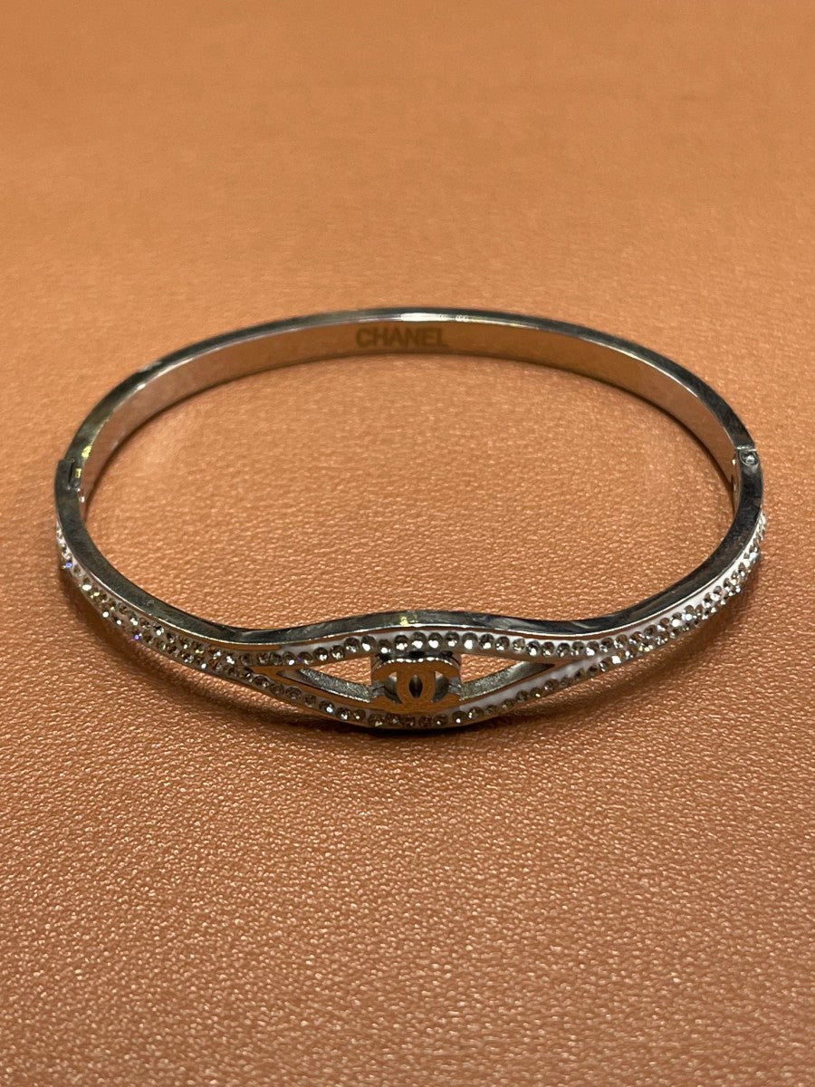 CHANL DESIGNER SILVER LADIES BRACELET