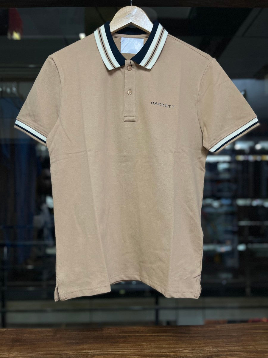 HKT LONDON BEIGE POLO T-SHIRT