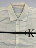 C-K MEN'S WHITE SHIRT WITH BOLD LOGO GRAPHIC