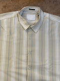 R/R BEIGE & WHITE MULTI-STRIOE CASUAL BUTTON-UP STRIPE SHIRTS