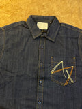 A-X DENIM FRONT POCKET SHIRT