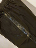 PMA BLACK WOVEN WITH GLOSSY SIDE PANEL NS LYCRA DRIFIT TRACK PANTS