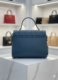 VALENDNE SOPHISTICATED TEAL TOP-HANDLE SATCHEL TOTE LADIES BAG