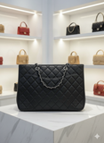 CHNEL LARGE QUILTED CAVIAR TOTE LADIES BAG