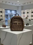 FNDI BROWN ZUCCA-STYLE MONOGRAM  LADIES BACK PACK