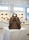 FNDI BROWN ZUCCA-STYLE MONOGRAM  LADIES BACK PACK