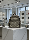 GUC GLITTERING GOLD & BEIGE MONOGRAM  LADIES BACK PACK