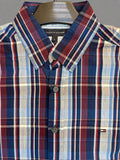 TMY CLASSIC RED, WHITE, AND BLUE PLAID SHIRT
