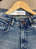 MONCLR VINTAGE WASH DENIM STRAIGHT FIT JEANS