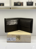 C-K LEATHER BI FOLD  MENS WALLET