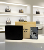 C-K LEATHER BI FOLD  MENS WALLET