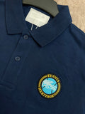 LCST BLUE TENNIS HERITAGE PATCH POLO T-SHIRT
