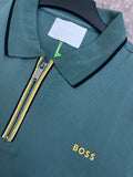 HG BSS BASIC ZIP POLO T-SHIRT