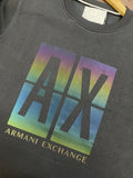 A-X GREY SWEATSHIRT CREWNECK WITH SMALL CHEST LOGO FULL SLEEVE T-SHIRT