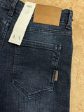 AX RELAXED FIT JEANS – EXTREME DISTRESSED VINTAGE WASH – CONTRAST STITCHING JEANS