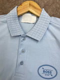 HG BSS LIGHT BLUE GOLF COLLECTION POLO T-SHIRT