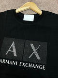 A-X SIGNATURE LOGO ROUND NECK T-SHIRT
