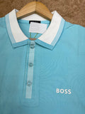 HG BSS CONTRAST TRIM PERFORMANCE POLO T-SHIRT