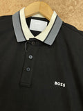 HG BSS CONTRAST COLLAR POLO T-SHIRT
