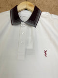 YS L EMBROIDERY CONTRAST POLO T-SHIRT