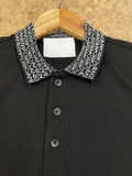 EMP ARMNI MONOGRAM COLLAR POLO T-SHIRT