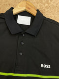 HG BSS STRIPED ACCENT POLO T-SHIRT