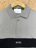 HG BSS PANEL DETAIL POLO T-SHIRT
