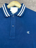 C-K TIPPED COLLAR PIQUE POLO T-SHIRT
