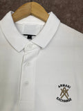 A-X EMBROIDERED LOGO PIQUE POLO T-SHIRT