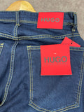 HG BSS MENSWEAR | ESSENTIAL STRAIGHT FIT DARK INDIGO JEANS