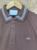 A-X TIPPED PIQUE POLO T-SHIRT