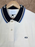 A-X LOGO COLLAR PIQUE POLO T-SHIRT