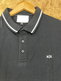 A-X TIPPED PIQUE POLO T-SHIRT