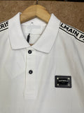BLMN TAPE LOGO PIQUE POLO T-SHIRT