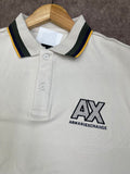 A-X TIPPED LOGO PIQUE POLO T-SHIRT